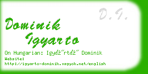 dominik igyarto business card